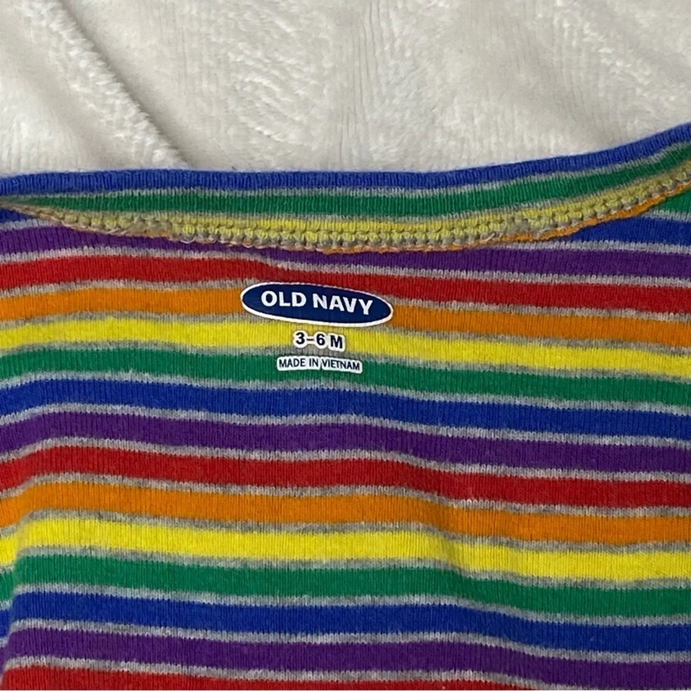 Old Navy 3-6 Month Rainbow Stripe Sleeper
